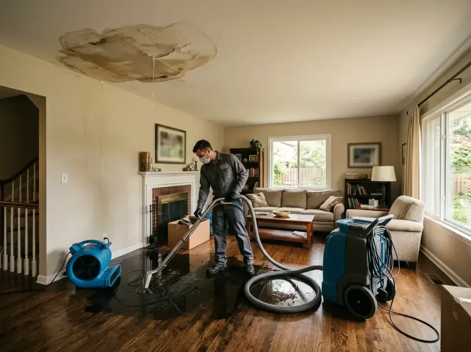 attic-pipe-burst-ceiling-drip-008 — frequently asked questions, Water Damage Restoration & Carpet Care in Randallstown, MD
